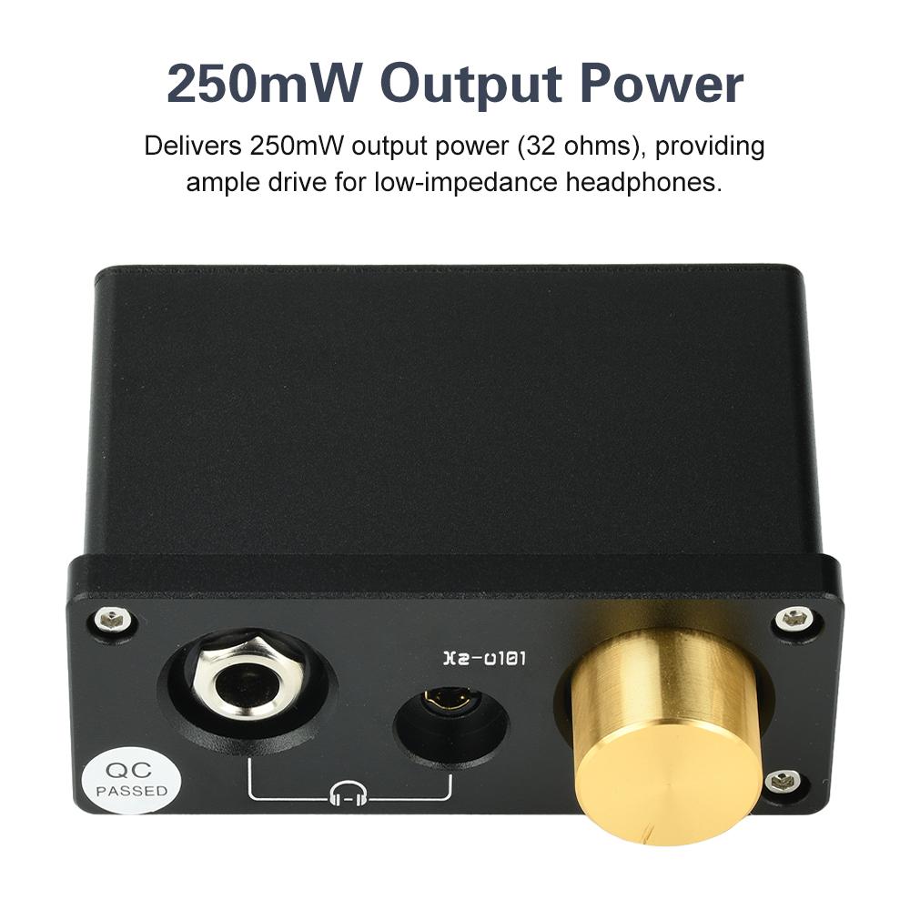 DC 5-12V Xz-U101 Linear Headphone Amplifier Desktop Mini Headphone Amplifier RCA Audio Amplifier Suitable for 3.5mm/6.35mm