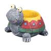Succulent Planter Tortoise Shape Drainage Holes Stable Base Durable Resin Flower Pot for Cactus Plant Micro Landscape