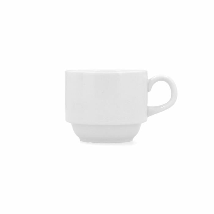 Tasse Café - Bidasoa - Glacial - Céramique - 180 Ml - Empilable - 6 Unités