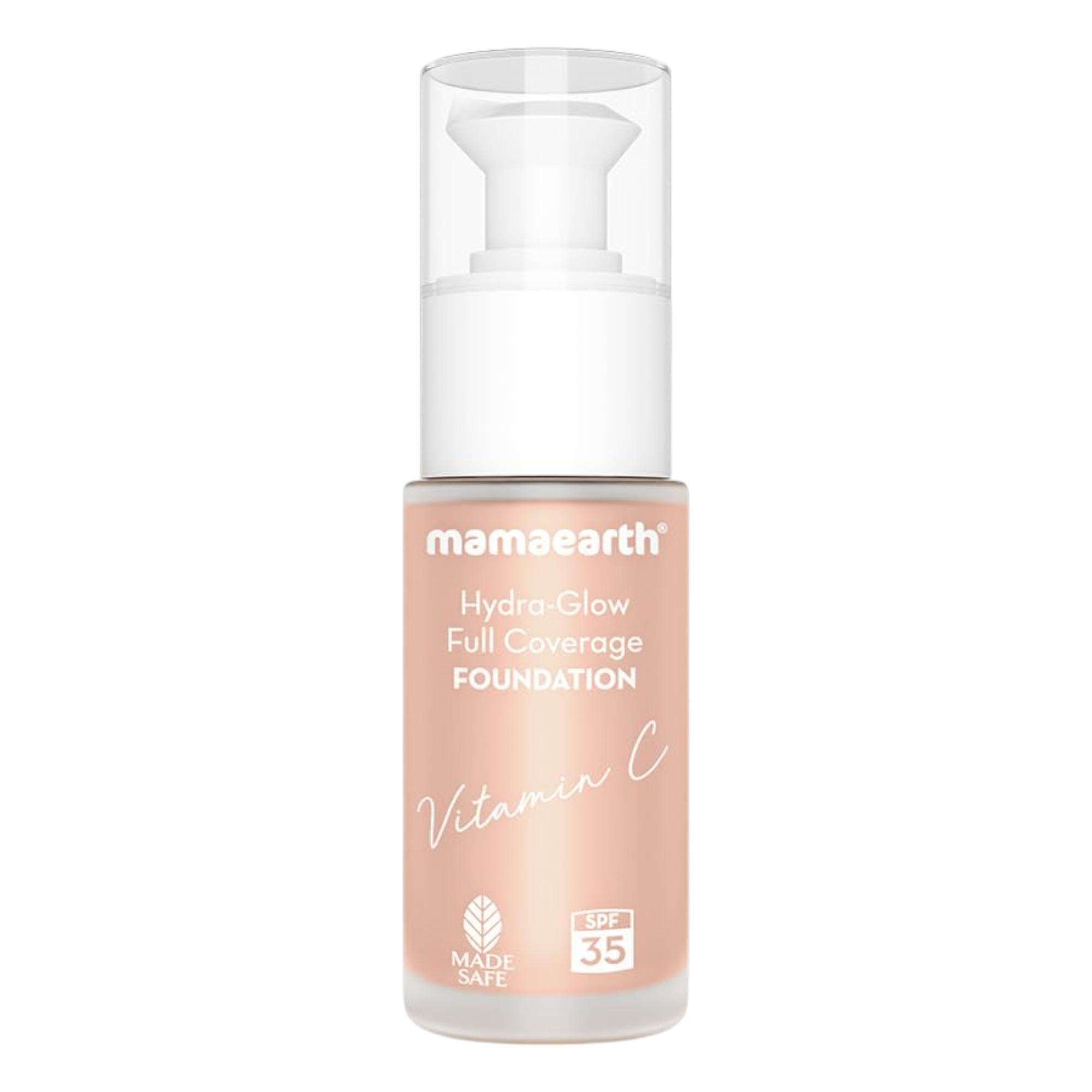 

Mamaearth Hydra-Glow Liquid Foundation SPF 35 With Vitamin C For Full Coverage Dewy Finish And 12 Hour Hydration (01 Ivory Glow)