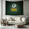 Green Bay Packers Wall Tapestry Aesthetic Wall Hanging Printed Fabric Blanket Decorative Tapestries for Bedroom Living Room Home Decor
