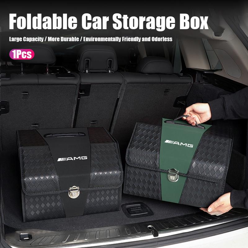 Car Trunk Storage Box Oxford Cloth Storage Luggage Box Accessories Car Hub Cap For Mercedes Benz AMG W214 W205 W204 W206 W213 W2
