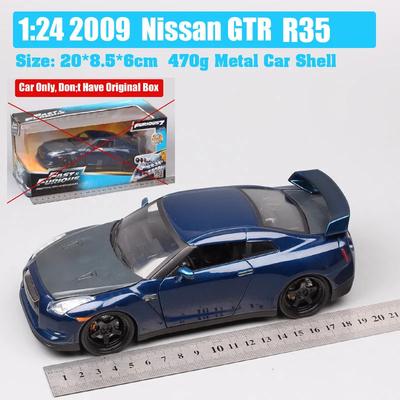 Klassik 1:Maßstab 1:24 Jada 2009 Nissan GT-R R35 GTR Nismo Diecast Fahrzeug Metall Muscle Grand Tourer Spielzeug Sportwagen Modell Repliken