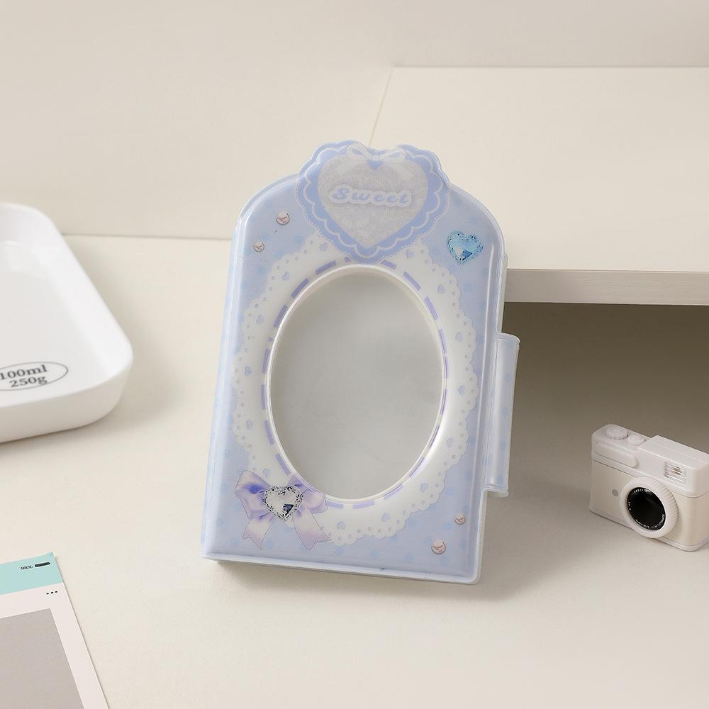 Ins Ballet Bow 3inch Po Albums Kpop Pocards Holder Mini album Kawaii Postcard Collect Albunes de fotos