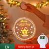 Battery-Operated LED Christmas Luminous Letter String Lights with Suction Cups