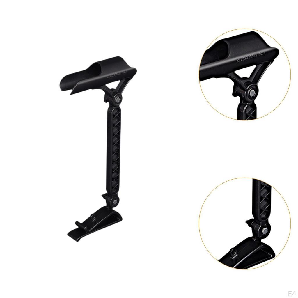 Držák prutu na kbelíky Nastavitelný pro rybaření na ledě Lehký držák na montáž skládací svorka zapnutá