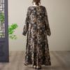 Long Sleeve Plus Size Cotton Vintage Floral New In Dresses for Women Casual Loose Spring Autumn Dress