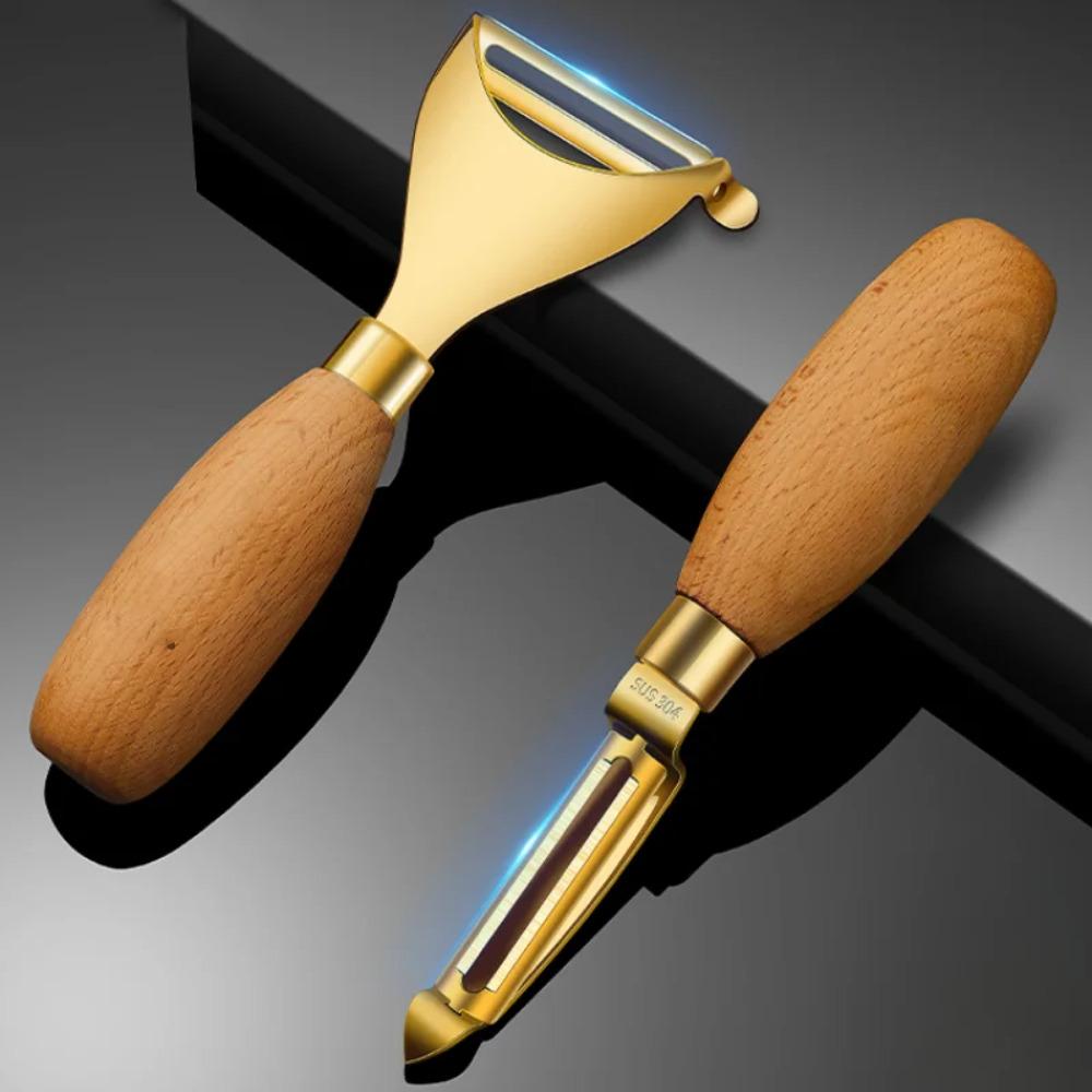 

316 Stainless Steel Solid Wood Handle Paring Knife Household Thickened Potato Fruit Paring Knife Melon Peelers Kitchen Gadgets