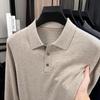 Luxury Wool Lapel Polo: 2025 Spring/Autumn Knitted Cashmere Sweater