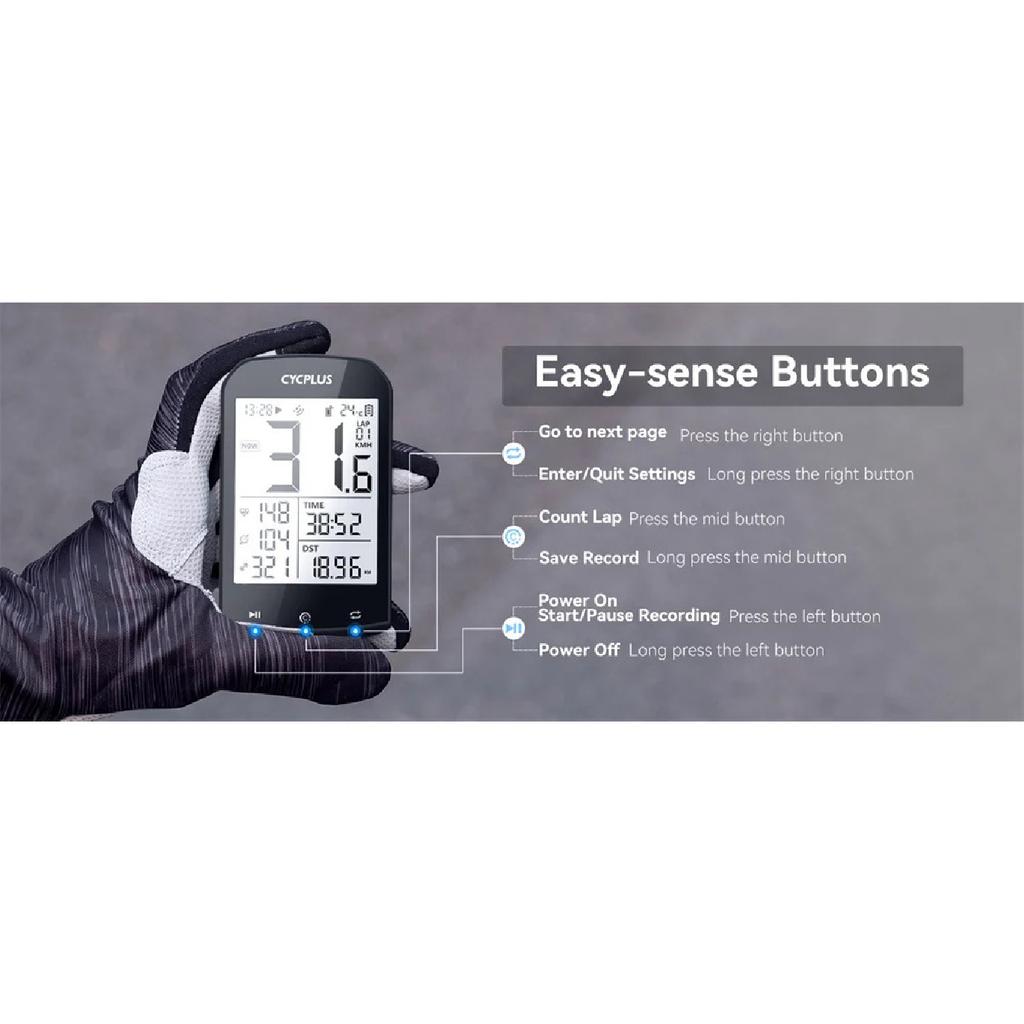 CYCPLUS M1 GPS Bike Computer Cycling Accessories Bicycle Speedometer BLE 5.0 ANT+ Cycle Ciclismo Kilometer Counter for Riding