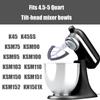 Šlehač s flexibilním okrajem pro KitchenAid mixér 4,5-5 litrů s naklápěcí hlavou, stojanový mixér s dvojitým silikonovým okrajem