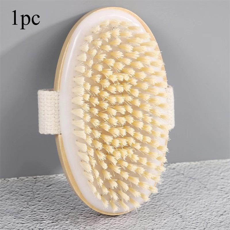 Bath Brush, Home Soft Bath Massager, Hand-held Bath Brush, Bathroom Scrub, Back Rubbing Tool Bathing Sponge Bath Brush