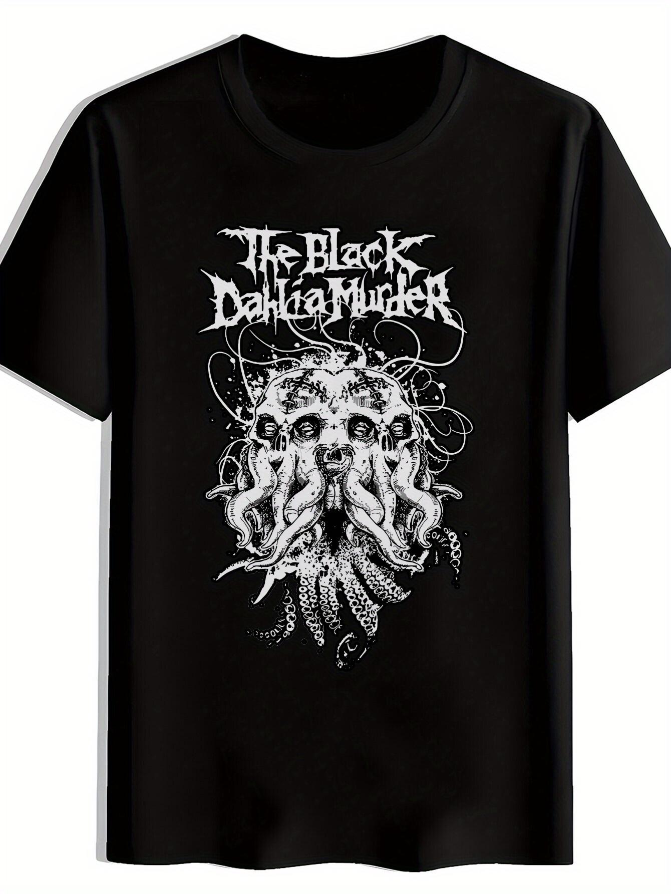 Rock Band Graphic T-shirt - Vintage Print Short Sleeve Crew Neck S