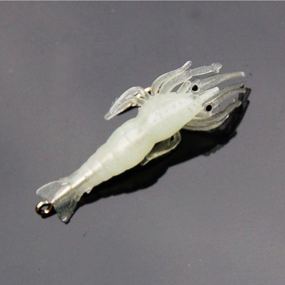 10Pcs New Creative Biomimetic Prawn Lure Hook Worm Silicone Sea Fishing Shrimp Fake Bait