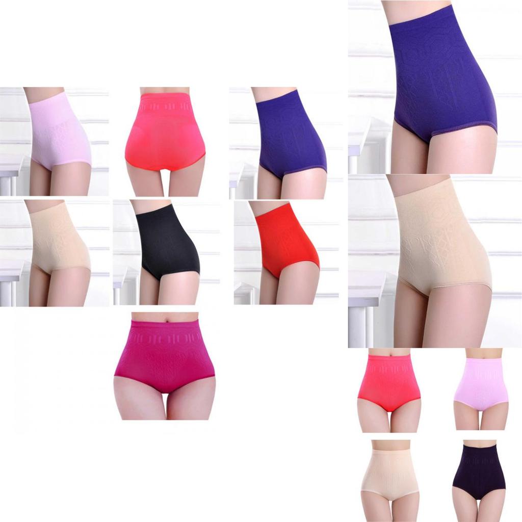 Women's Seamless High Elastic High Waist Tummy Control Body Shaper Briefs For A Flawless Silhouette