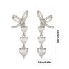 Elegant Butterfly And Heart Ear Clip Jewelry For Freeclip 1 2 Wireless Headphones Quality Alloy Clip On Charm Decoration