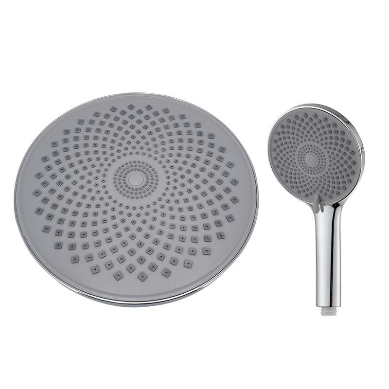 

VGX Круглая душевая головка с дождевой водой и ручным душем высокого давления для ванной комнаты Душевая система Аксессуары для ванной комнаты Черный