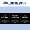500ml Bathroom Soap Dispenser With 3 Labels Refillable Shampoo Bottle Container Wall Mounted Hanger Bottle Holder