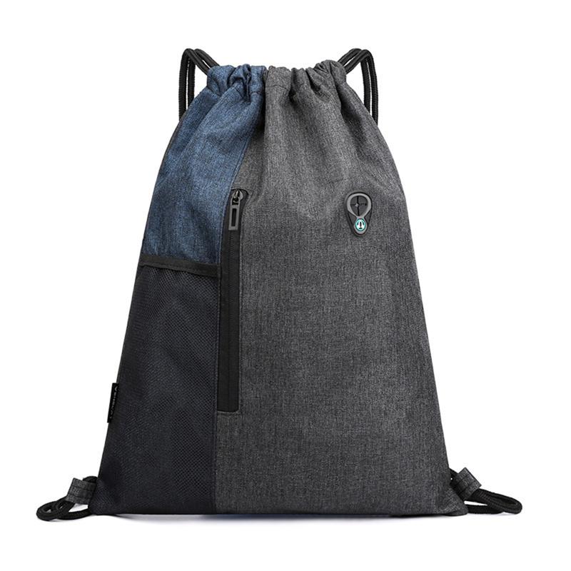 Lauf-Fitness-Sport-Klapprucksack Großes Kapazitätsbündel Kordelzugtasche Tragbarer wasserdichter Rucksack für Wandern und Camping