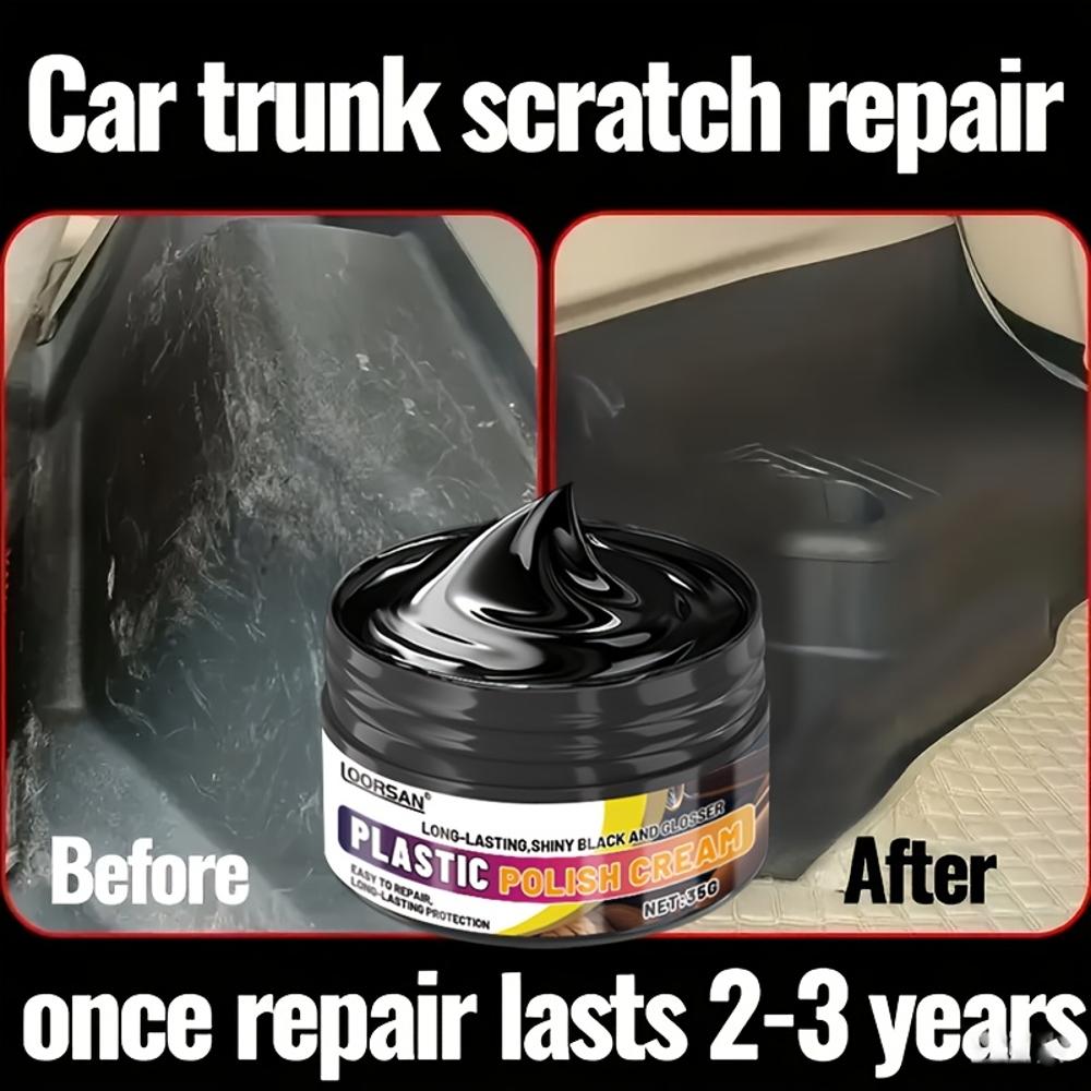 Universal Car Interior Plastic Renewal Wax - Scratch Repair and Shine Enhancer, Tire Rim Coating Suitable for Dashboard, Seats,