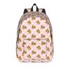 Pink Rilakkumas  Cartoon Backpack for Men Women Teenage Student Work Daypack  Laptop Canvas Bags Durable