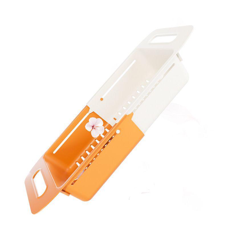 Telescopic Double-Layer Kitchen Sink Basket for Washing Fruits & Vegetables