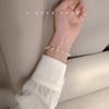 Freshwater Pearl Fish String Weaving Patterned Small Pearl Hand Chain Design Bracelet