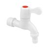 Plastic ABS Faucet Male Thread Washing Machine Tap for Garden Irrigation Water Tank Kitchen Bathroom Angle Valve White