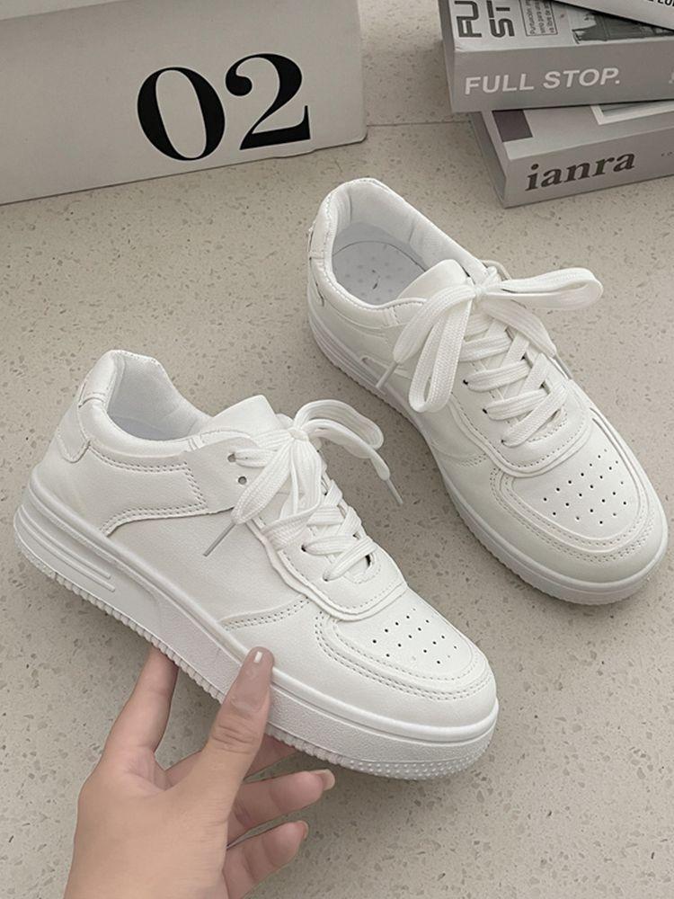 White Little White Shoes Women's Spring and Autumn 2025 New Sports Shoes Versatile Japanese College Style European Goods Casual Board Shoes Students