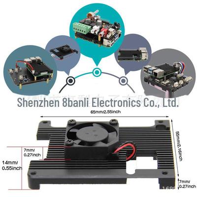 Raspberry Pi 4 B Aluminum Case with Fan Support