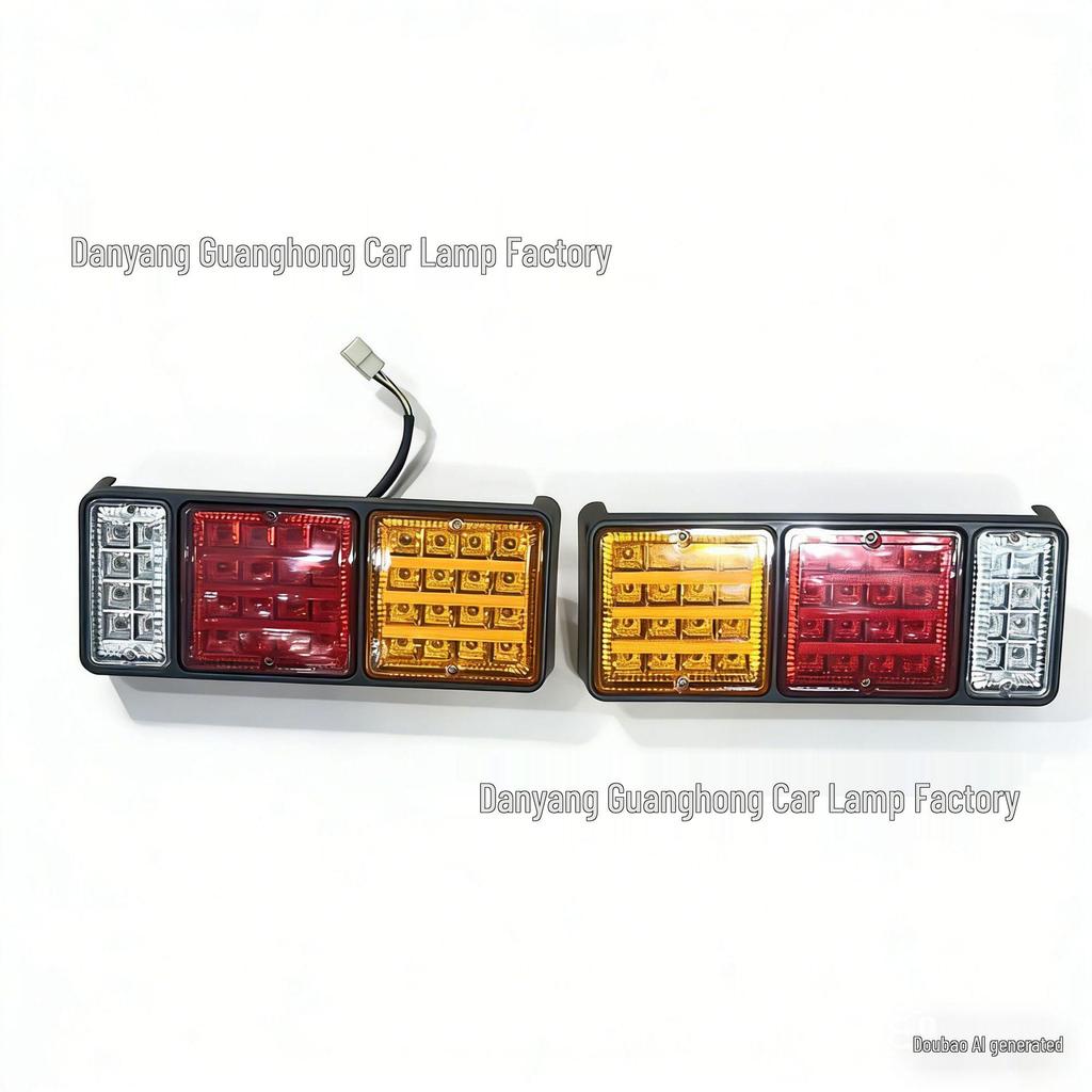 GHCD Taillights for Mitsubishi: Fits Canter '94-'04, Fighter '93-'02, Fuso F38, F355, F350.