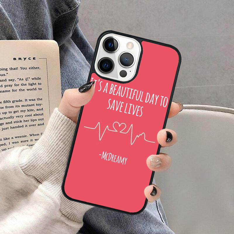 

Beautiful Day To Save Lives Grey s Anatomy Phone Case for iPhone 17 Air 16 16e 15 Plus for Apple 13 11 12 14 Pro Max iPhone 13