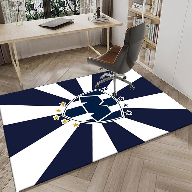 Monter-rey Football Crest Art Printed Area Rug for Office, Chair Rug, Decorative Carpet Floor Mat, Large Size Fan gifts Christmas gifts