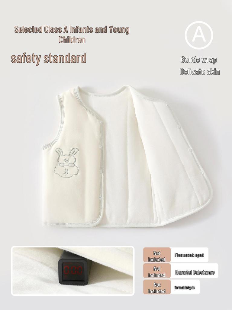 Warm Cotton Padded Baby Vest for Newborns and Toddlers - Unisex, Autumn/Winter/Spring