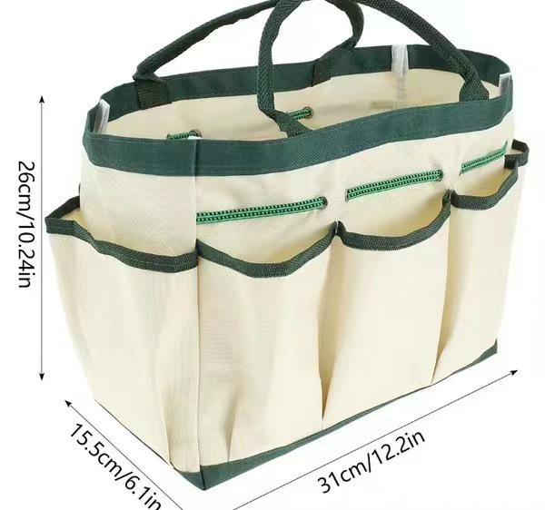 

Multi-Functional Large Capacity Garden Tool Storage Bag - Thickened Oxford Cloth 31x15.5x26CM (Includes Free Labels and Tags)