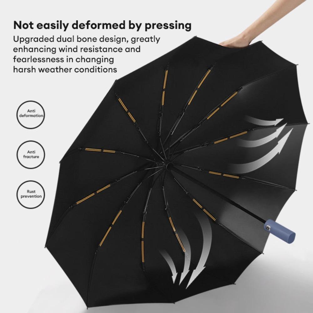 Automatic Reinforced 24-Bone Umbrella Large Anti-UV Sunscreen Umbrella Men and Women