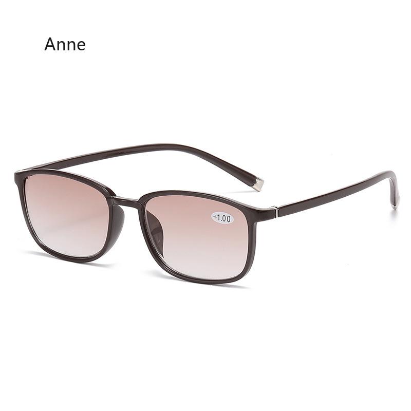 New Reading Glasses Hinge Rectangular Frame Men and Women HD Reader Eyeglasses Diopter 1.0+1.5+2.0+2.5+3.0+3.5+4.0  óculos