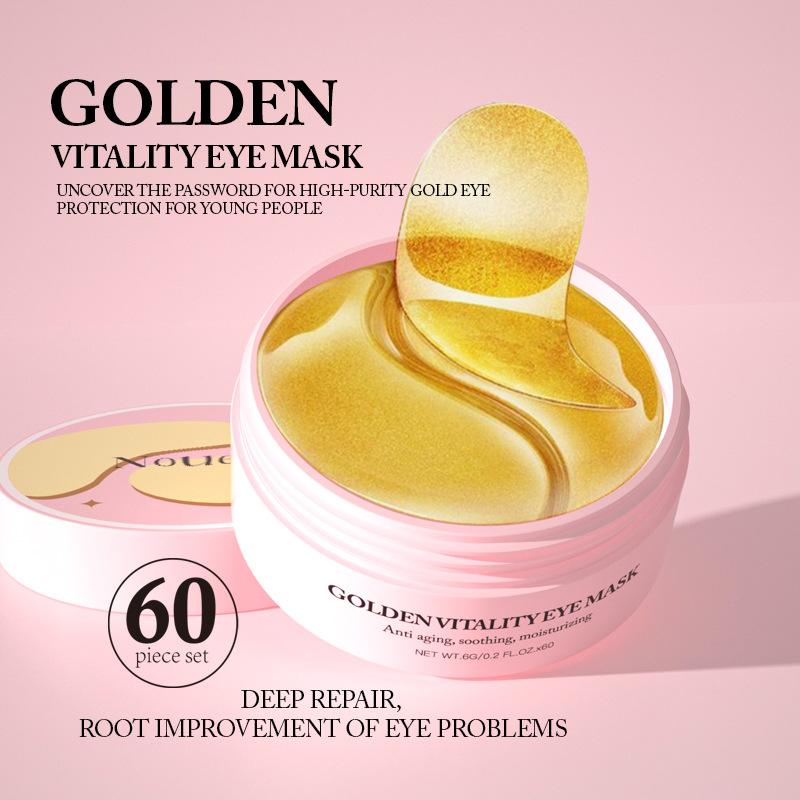 

Golden Collagen Eye Patch Crystal Moisturizing Eye Mask Patch Moisturizing Eye Mask 1 Bottle/60 Tablets