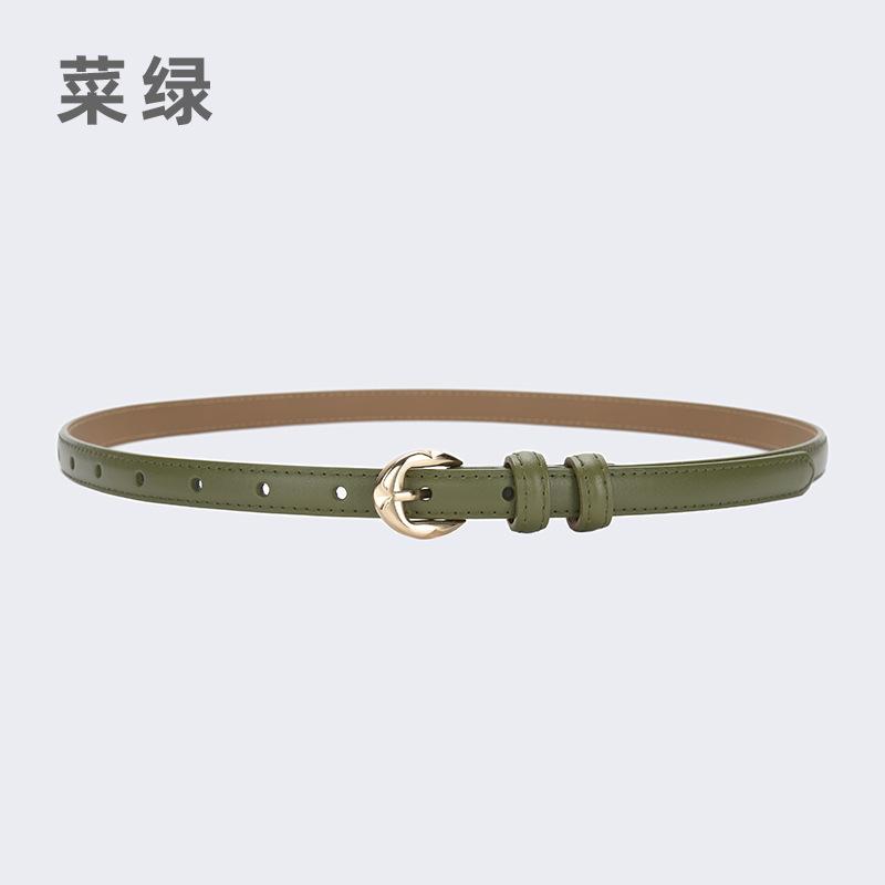 

Золотая пряжка декоративный тонкий ремень женский пряжка конфеты джинсы платье маленький ремень женщины 105cm