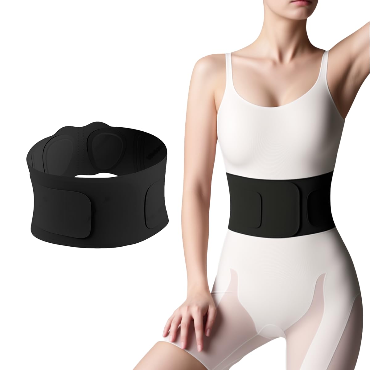 

Rib Lumbar Posture Core Hand Washable Belt, Support, Correction, Support, Breathable, Adjustable, (Small Size)