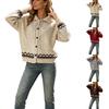 Women's Loose Fit Button-Front Cardigan Knit Sweater for Fall and Winter