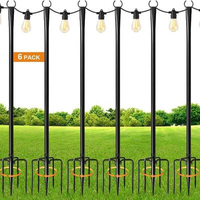 Schmiedeeiserner Hirtenstab für den Garten, den Hof oder die Balkonbeleuchtung