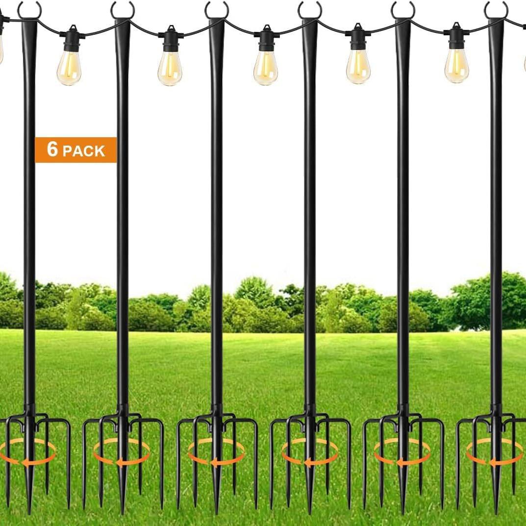 

Уличный кованый крюк-пастух для освещения сада, двора или балкона 8mm Diameter