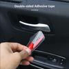 For Dodge Charger 2011- Red Carbon Fiber Inner Door Handle Cover Trim Stript