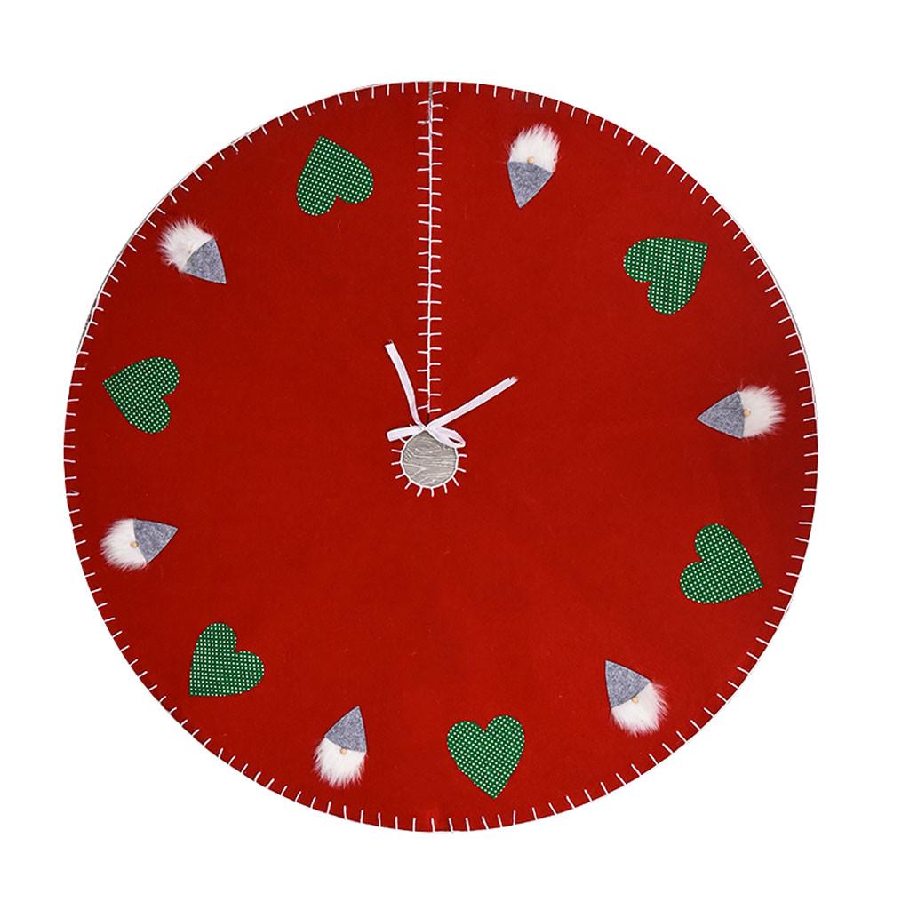 

Рождественские украшения Белье Печатное белье Рождественская елка Юбка Украшение Реквизит One Size красный