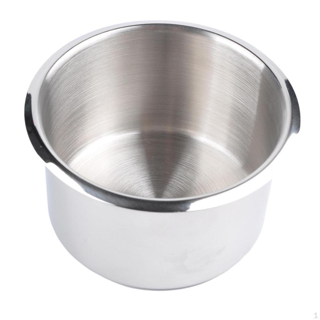 Portabicchieri con Bordo Svasato Inserto in Acciaio Inossidabile Metallo Spazzolato Stabilizzatore per Portabicchieri per