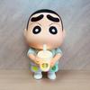 1 Piece Vinyl Milk Tea Glowing Cup Desktop Ornament 25Cm  Crayon Shin-Chan Hands-Doll Noob Anime Figure Living Room Model Toy