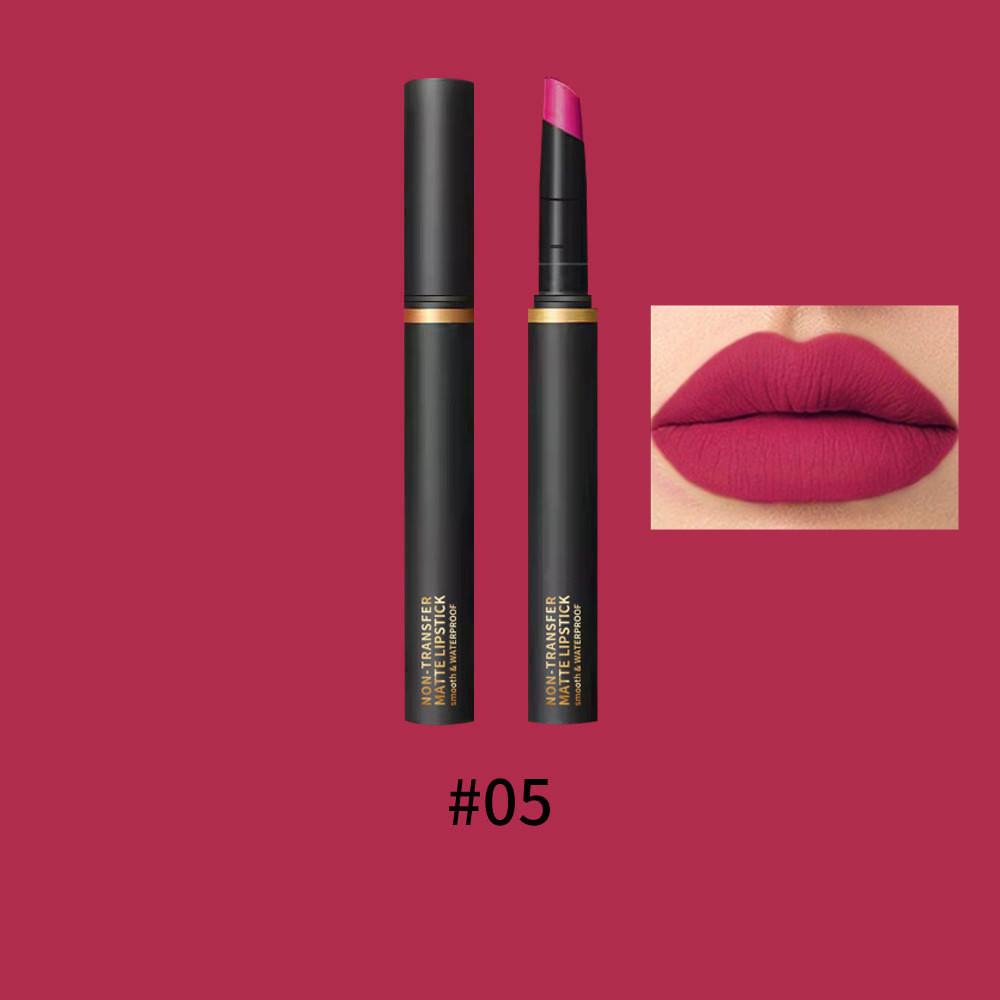 Misiou Beauty Velvet Matte Thin Tube Lip Glaze, samtmatter, leicht zu färbender, nicht leicht zu verfärbender, nicht leicht zu verblassender Lippenstift