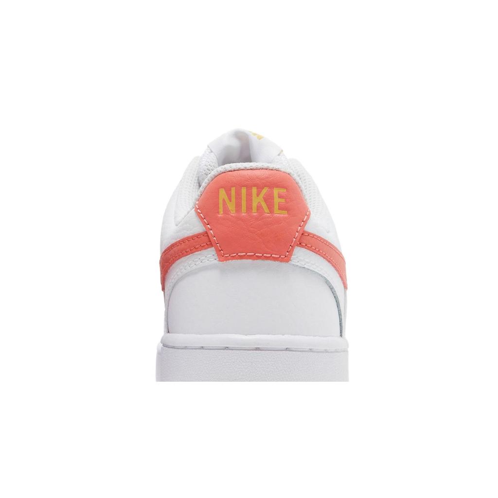 Nike Womens Court Vision Low 'White Magic Ember' (women's Sizes) White / Saturn Gold / Magic Ember Skate Shoes CD5434 112