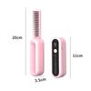 2 In 1 Wireless Professional Hair Straightener Curler Heating Tools Brush Curling Fast Styling Ion Comb Straightening Negat